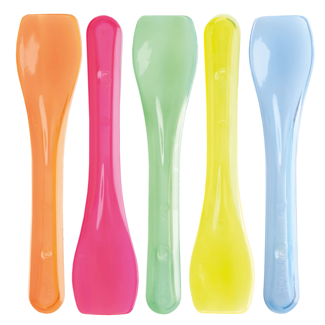 FREE SHIPPING! NEW POLOPLAST Palettina - Transparent Multicolored BIODEGRADABLE Gelato Spoon