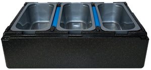 FB Gelato Carrier/Cooler (3-5 L Pans) (Comes w/ 2 FB Plate) 23.5" x 15.5" x 10" H