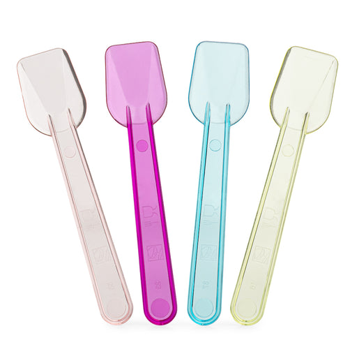 Palettina - Neon Transparent Mixed Colors BIODEGRADABLE Gelato Spoons